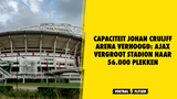 Capaciteit Johan Cruijff ArenA verhoogd: Ajax vergroot stadion naar 56.000 plekken