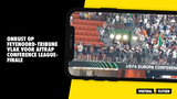 Onrust op Feyenoord-tribune vlak voor aftrap Conference League-finale