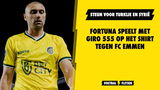MOOI! Fortuna Sittard met Giro 555 op het shirt tegen FC Emmen