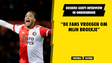 Matchwinner Cyriel Dessers geeft interview in zijn onderbroek: ''De fans vroegen om mijn broekje''