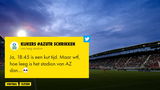 Kijkers #AZUTR schrikken van leeg stadion: 'Meer in uitvak dan op de thuistribunes'