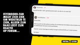 Feyenoord-fan meldt zich ziek om wedstrijd te zien, alleen zijn baas leest zijn reactie op forum...