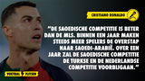Ronaldo: "Over een jaar gaat de Saudi Pro League de Eredivisie voorbij"
