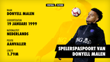 Spelerspaspoort Donyell Malen (profiel)