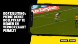 Kortsluiting: Pierie denkt een doeltrap te nemen en veroorzaakt penalty