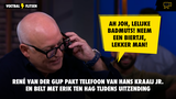 Hilarische beelden: Erik ten Hag belt Hans Kraaij jr. tijdens uitzending Veronica Inside