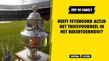 FEIT OF FABEL? Heeft Feyenoord altijd het thuisvoordeel in het bekertoernooi?