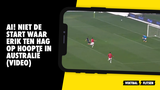 Ai! Niet de start waar Erik ten Hag op hoopte in Australië (VIDEO)