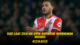 Slot laat zich uit over definitief overnemen Dessers