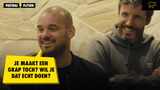 Geniale beelden: Sneijder en Van Bommel lachen Dirk Kuyt keihard uit tijdens koken