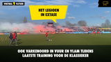 Ook Varkenoord in vuur en vlam tijdens laatste training voor De Klassieker