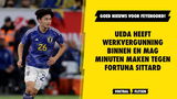 Goed nieuws voor Slot; Ueda inzetbaar tegen Fortuna Sittard