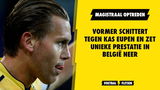 Ruud Vormer schittert tegen KAS Eupen en zet unieke prestatie in België neer