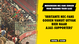 'Meegereisde NEC-fans gooien vanuit uitvak bier naar Ajax-supporters': "Wat een sukkels"