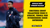 Feyenoord mist vier spelers tegen FC Utrecht, Sinisterra groot vraagteken